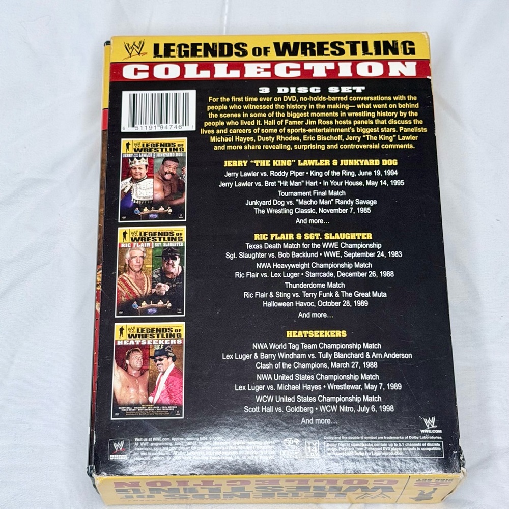 WWE Legends of Wrestling Collection 3-Disc DVD Set Slipcover Case - Picture 3 of 10